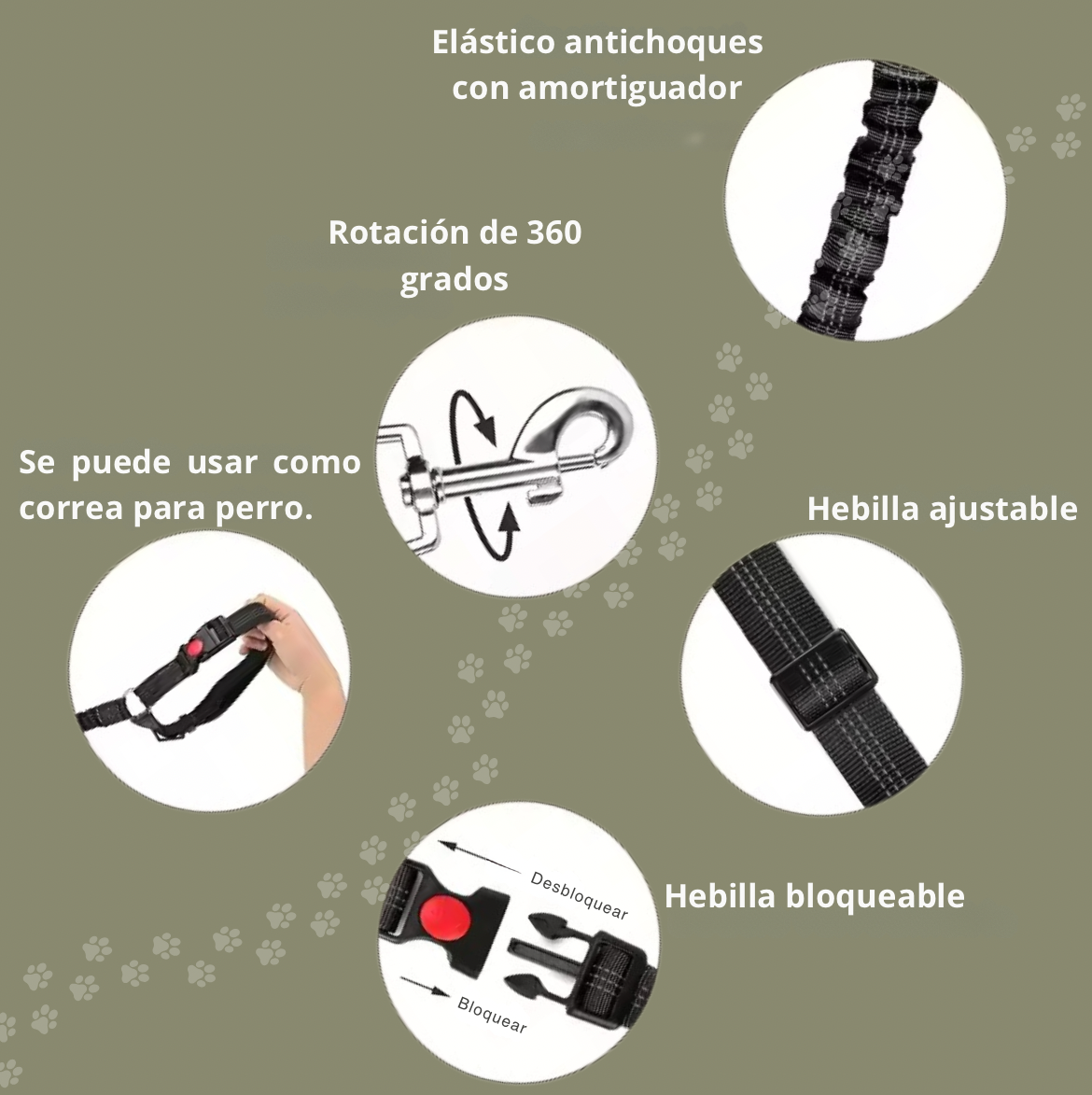 Harnais et Ceinture de Sécurité 2-en-1 – Ajustable pour Animaux en Voiture